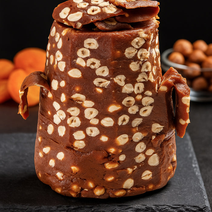 Aprikožu doners ar valriekstiem un lazdu riekstiem 