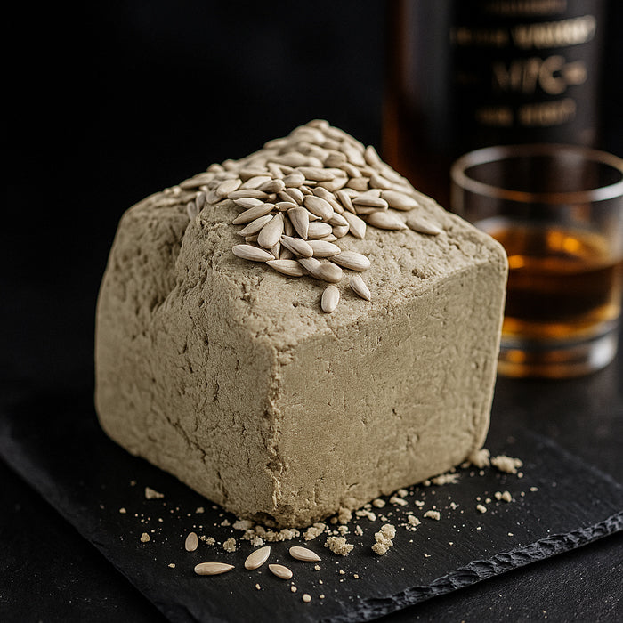 Halva saulespuķu ar īru viskija garšu