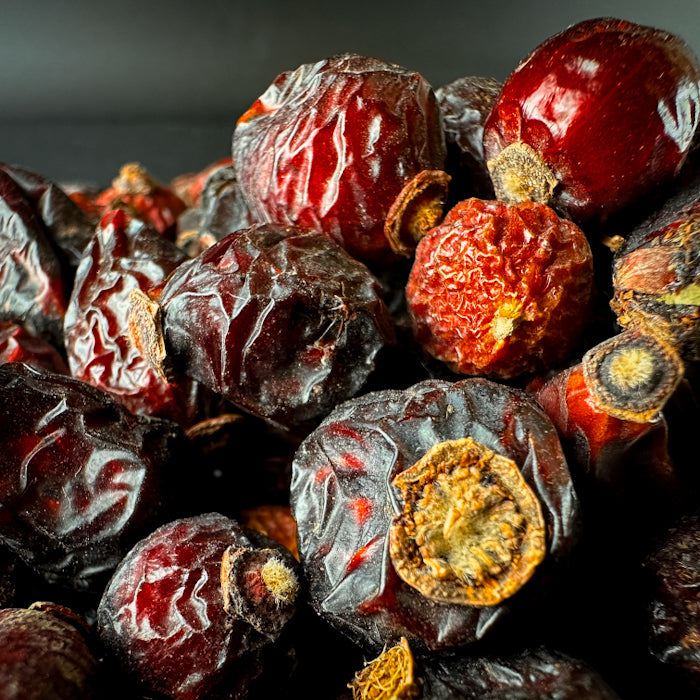 Mežrozītes kaltētas