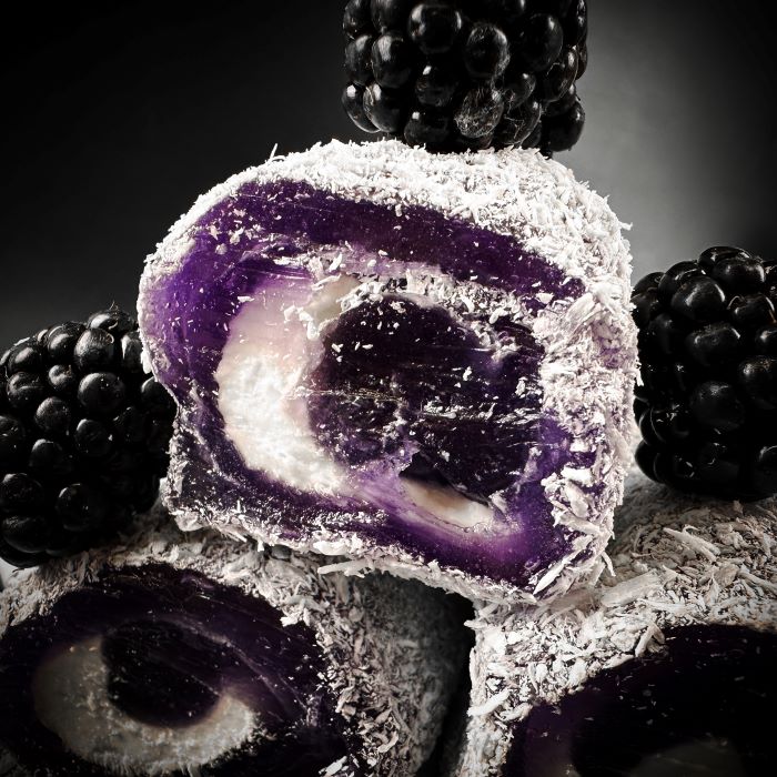 Kazeņu-pastilu lukums ar kokosriekstu skaidiņām