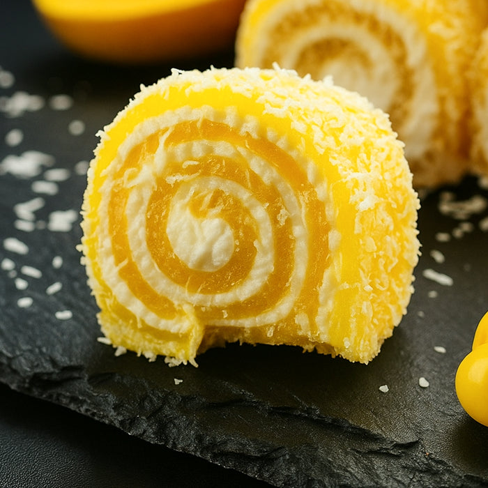 Mango lukums ar kokosriekstu skaidiņām