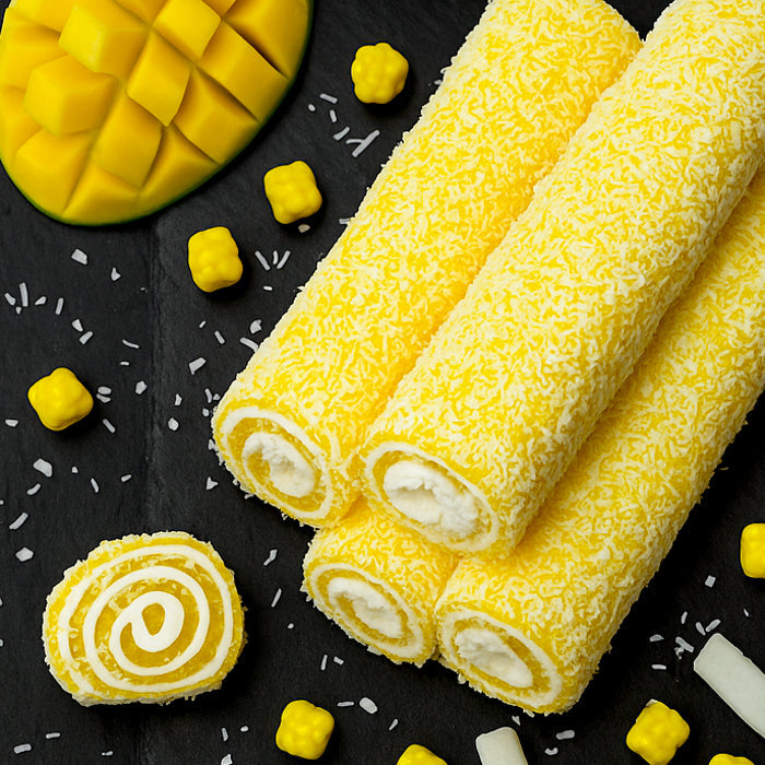 Mango lukums ar kokosriekstu skaidiņām